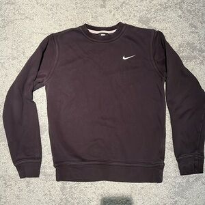 Nike Solo Swoosh Men’s Fleece Crew - Black - Size Small